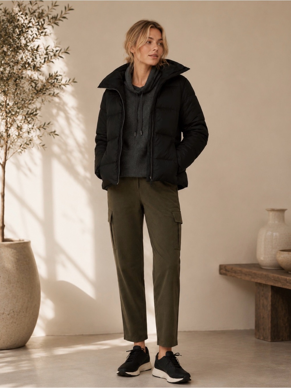 Lululemon Ready Set Cargo Pant Dark Olive Travel Pants Size 12